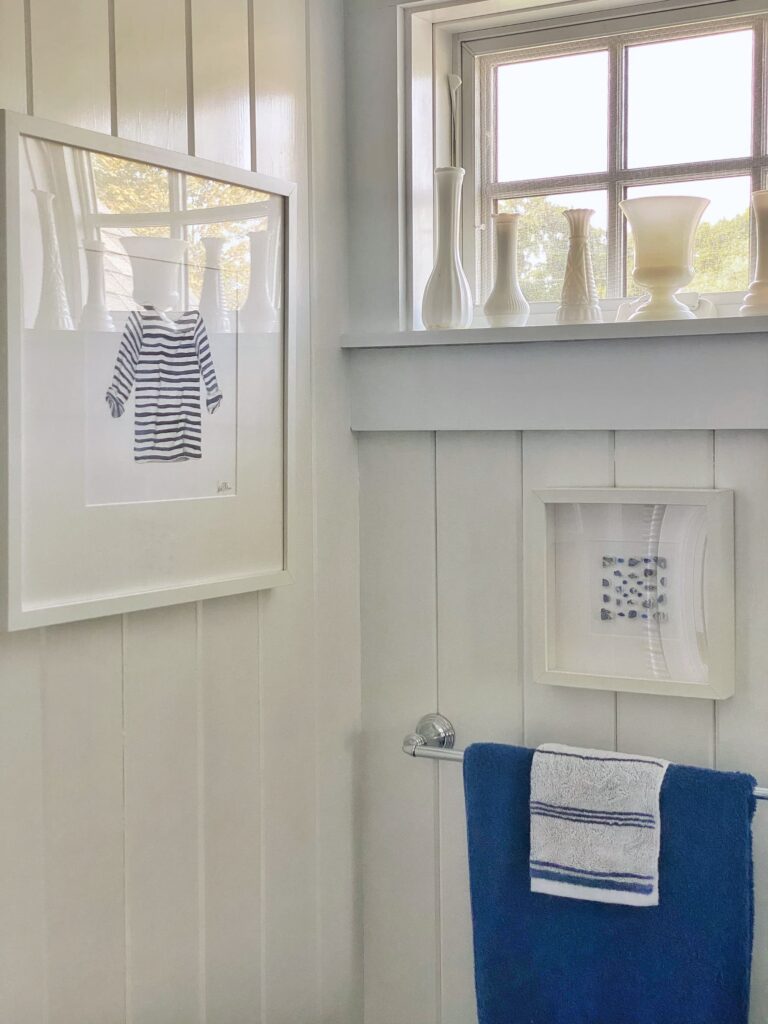 Chart Your Way To A Classic Coastal Bathroom - Molly in Maine