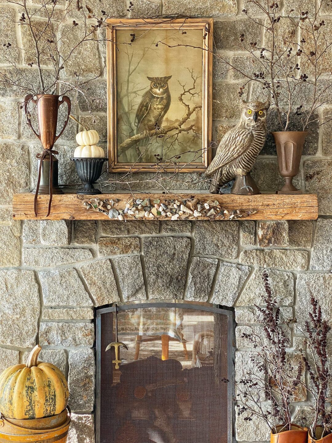 Easy Natural Mantel Decor To Enjoy All Fall! Molly in Maine