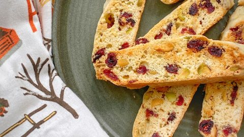 Cranberry Pistachio Biscotti