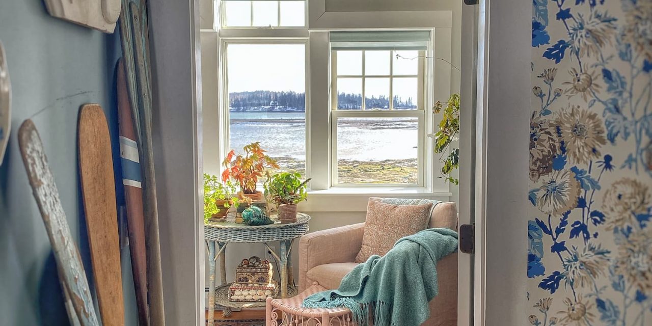 A Cozy Faux Fireplace Bedroom Reading Nook