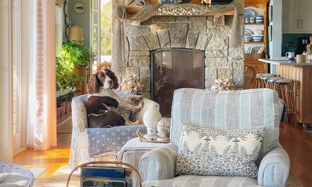 An Antique Portrait Late Summer Mantel Refresh