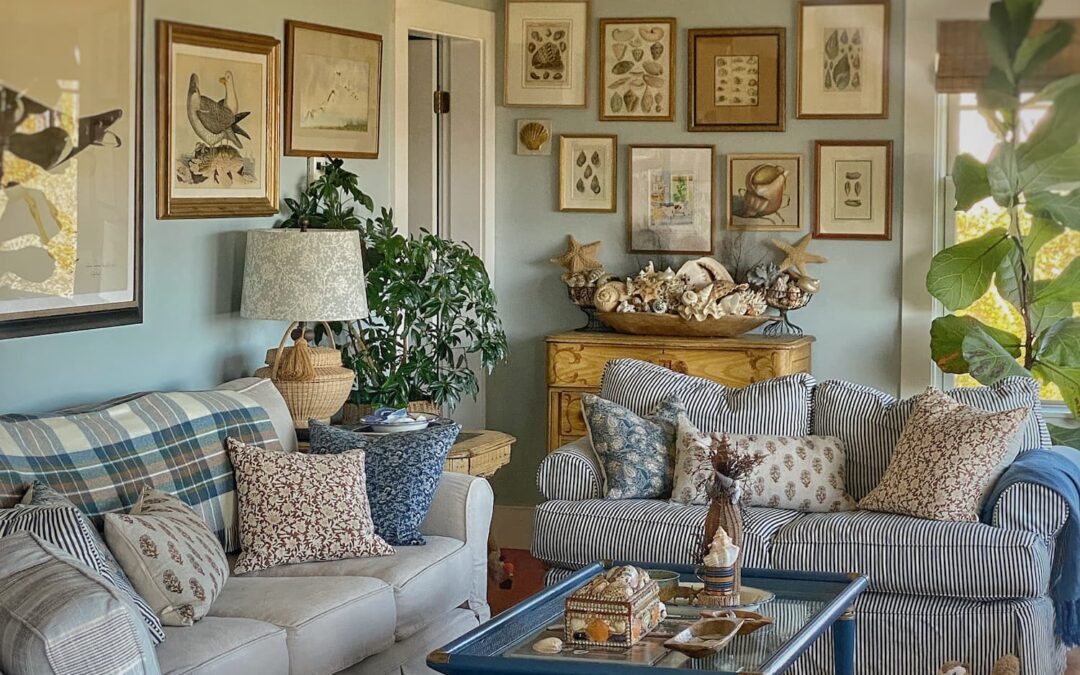 My Fall Living Room and a Coastal Art Show in Camden
