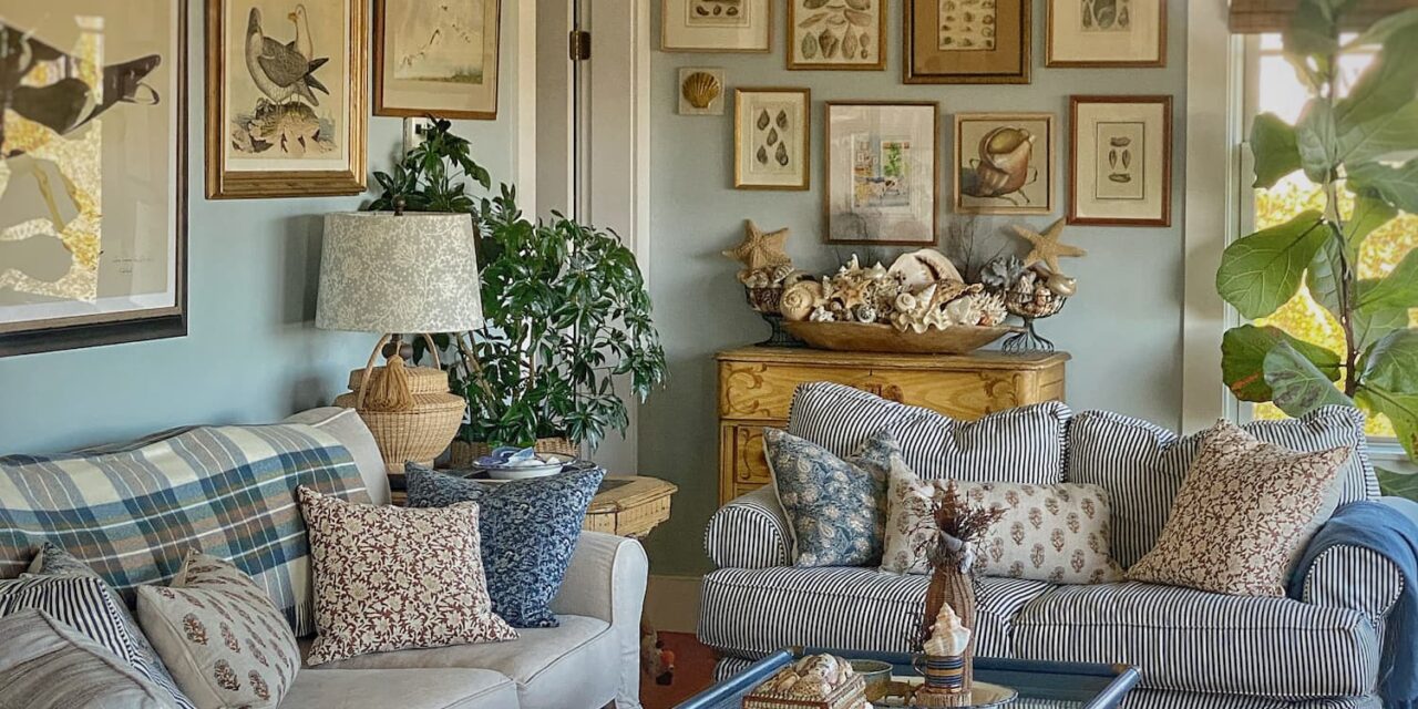 My Fall Living Room and a Coastal Art Show in Camden