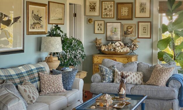 My Fall Living Room and a Coastal Art Show in Camden